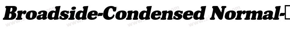 Broadside-Condensed Normal字体转换